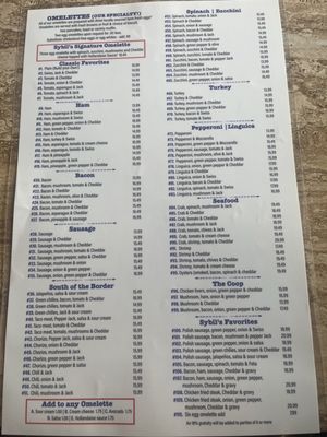 Menu photo 2 Sybil's Omelettes Salem, OR