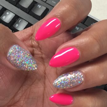 Instyle Nail Lounge - Hot Pink & My Favorite Glitter - Nail Salons Near Me - Troy, Michigan Instyle Nail Lounge - Hot Pink & My Favorite Glitter - Nail Salons Near Me - Troy, Michigan