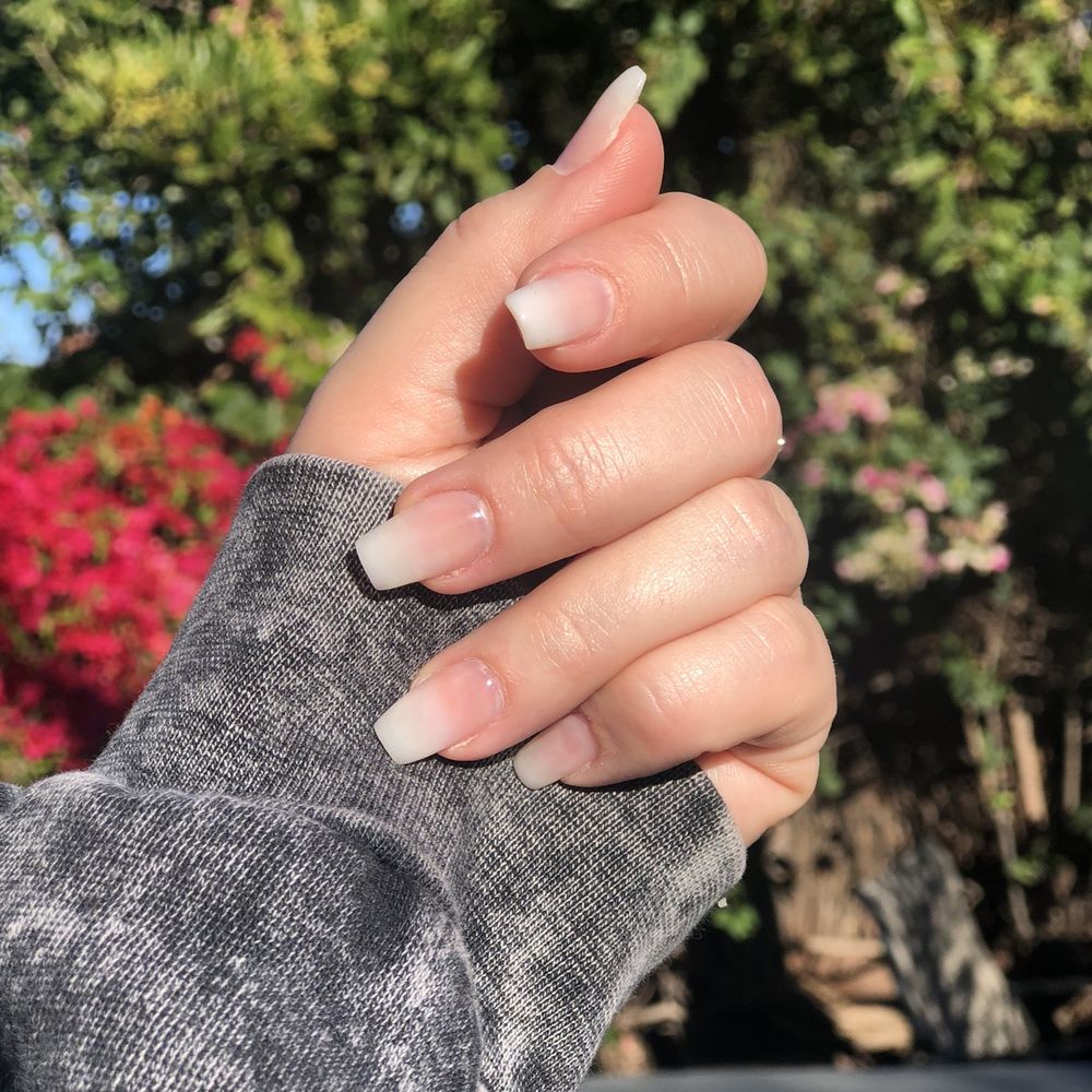 Unique Nails & Spa - Regular pink and white ombré acrylic - Nail Salons Near Me - Redondo Beach, California Unique Nails & Spa - Regular pink and white ombré acrylic - Nail Salons Near Me - Redondo Beach, California