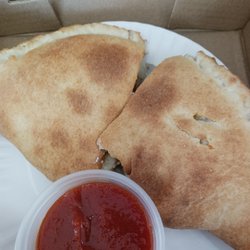 Tim and Bonnie's Pizza - Veggie calzone - amazing!