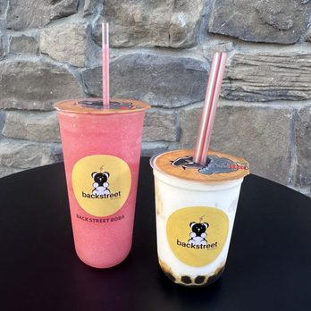 Backstreet Boba - Large guava slush and a regular coconut smoothie with boba - Juice Bars & Smoothies Near Me - West Valley City, Utah Backstreet Boba - Large guava slush and a regular coconut smoothie with boba - Juice Bars & Smoothies Near Me - West Valley City, Utah