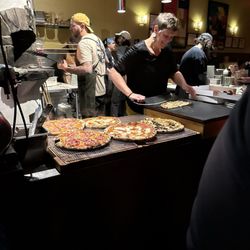 Ken's Artisan Pizza - The buzzing kitchen