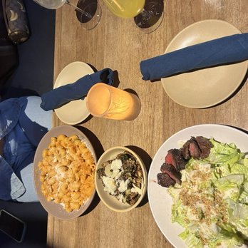 Kassi Beach - Vodka pasta, Caesar salad, fried brussel sprouts - Italian Near Me - Las Vegas, Nevada