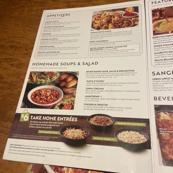 Olive Garden Italian Restaurant - Appetizers Menu - Italian Near Me - Concord, North Carolina