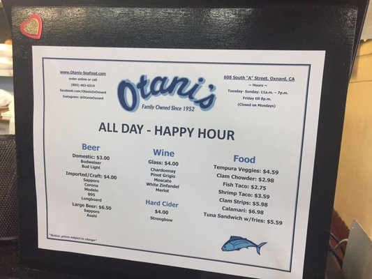 Menu photo 3 Otani's Oxnard, CA