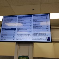 Screens to tell you the prices