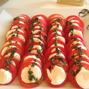Le Fontainebleau - Tomato mozzarella w/ basil oil www.fayesfork.com - French Near Me - San Diego, California
