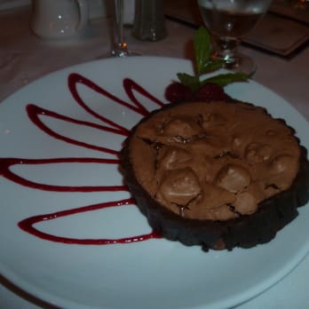 Back Bay Social - Chocolate Truffle Tart with raspberries - New American Near Me - Boston, Massachusetts