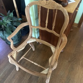 Timby's Dipstrip - This chair had THICK paint all over it, and the dipping uncovered, some previously repaired damage, but we'll take care of that! - Painters Near Me - Portland, Oregon Timby's Dipstrip - This chair had THICK paint all over it, and the dipping uncovered, some previously repaired damage, but we'll take care of that! - Painters Near Me - Portland, Oregon