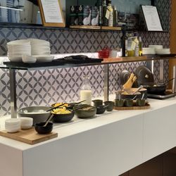 Senator Café - Breakfast corner with fresh selections.