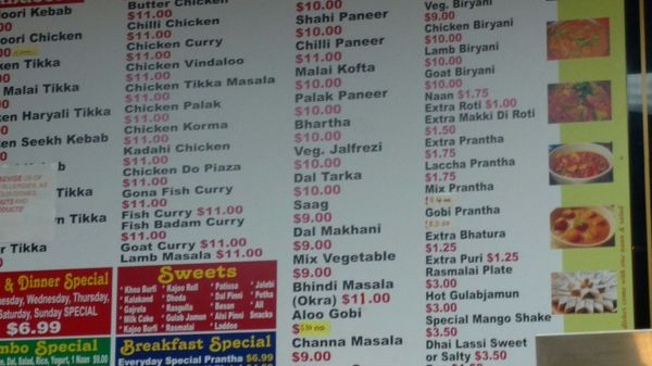 Menu photo 3 Agra Indian Sweets And Restaurant Burnaby, BC