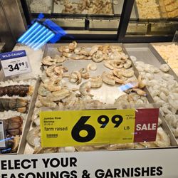 Seafood counter
