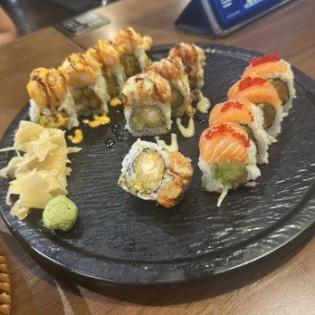 Umiya Sushi - Tornado Roll(8pc) Salmon Lover Roll(8pc) Royal Tempura Roll(8pc) - Japanese Near Me - Alexandria, Virginia
