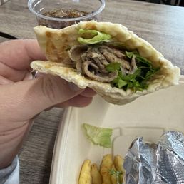 My gyro . Hope this place figures it out before they can't afford the rent. My gyro . Hope this place figures it out before they can't afford the rent.
