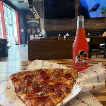 Slice House by Tony Gemignani - Hot Honey slice (with pepperoni and sausage) - Pizza Near Me - Burbank, California Slice House by Tony Gemignani - Hot Honey slice (with pepperoni and sausage) - Pizza Near Me - Burbank, California