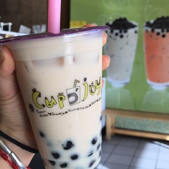 Cup O' Joy - Rose milk tea boba- not as good as boba truck but still decent drink - Coffee & Tea Near Me - Los Angeles, California Cup O' Joy - Rose milk tea boba- not as good as boba truck but still decent drink - Coffee & Tea Near Me - Los Angeles, California