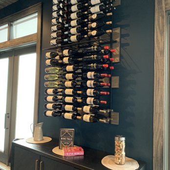 Brasserie 23 - One of the wine walls - French Near Me - Granger, Indiana