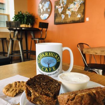Cedarhurst Cafe - Peanut butter gf/vg cookie, carrot muffin toasted with cream cheese. YUM!! - Cafes Near Me - New Haven, Connecticut Cedarhurst Cafe - Peanut butter gf/vg cookie, carrot muffin toasted with cream cheese. YUM!! - Cafes Near Me - New Haven, Connecticut