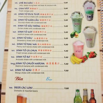 Pho Con Bo - June 2019 Menu (12) - Vietnamese Near Me - North York, Ontario
