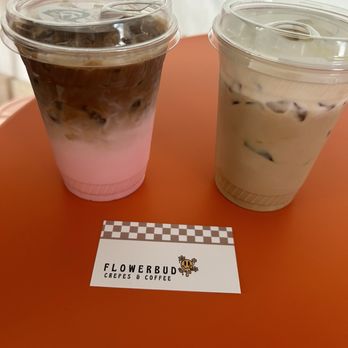 Flowerbud Coffee - Banana latte and a ghost face special drink - Coffee & Tea Near Me - Jurupa Valley, California Flowerbud Coffee - Banana latte and a ghost face special drink - Coffee & Tea Near Me - Jurupa Valley, California