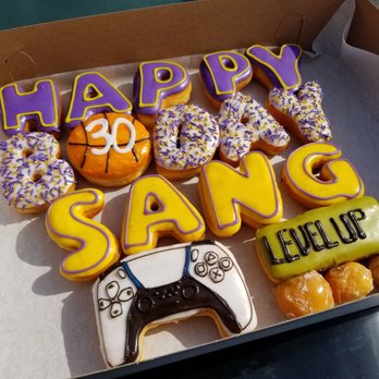 Simone's Donuts - Custom 30th birthday donuts - Donuts Near Me - Long Beach, California Simone's Donuts - Custom 30th birthday donuts - Donuts Near Me - Long Beach, California