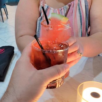 Ritmo Kitchen and Lounge - Watermelon margarita and crown n coke - Lounges Near Me - Bakersfield, California