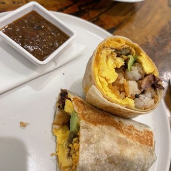 MeeMa’s - Brisket Breakfast Burrito & salsa was delish too! @ojbaylen - Breakfast & Brunch Near Me - Long Beach, California MeeMa’s - Brisket Breakfast Burrito & salsa was delish too! @ojbaylen - Breakfast & Brunch Near Me - Long Beach, California