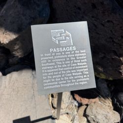 Casa Malpais Archaeology Park and Museum - Sign
