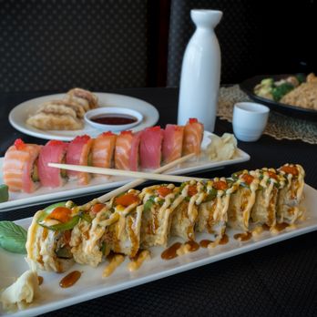 Osaka Hibachi, Ramen, and Sushi - two plates of sushi with chopsticks - Japanese Near Me - Newburgh, Indiana Osaka Hibachi, Ramen, and Sushi - two plates of sushi with chopsticks - Japanese Near Me - Newburgh, Indiana