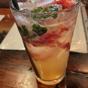 Derailed Pour House - Strawberry Lemonade cocktail - Music Venues Near Me - Durango, Colorado