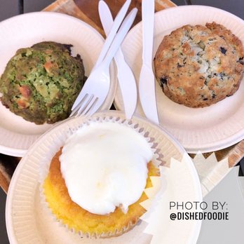 Bricks & Scones - Matcha White Chocolate Scone, Blueberry Scone, Lemon Muffin - Coffee & Tea Near Me - Los Angeles, California