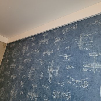 GOFF Handyman Services - Wall paper that was ten years old put up and crown molding - Handyman Near Me GOFF Handyman Services - Wall paper that was ten years old put up and crown molding - Handyman Near Me