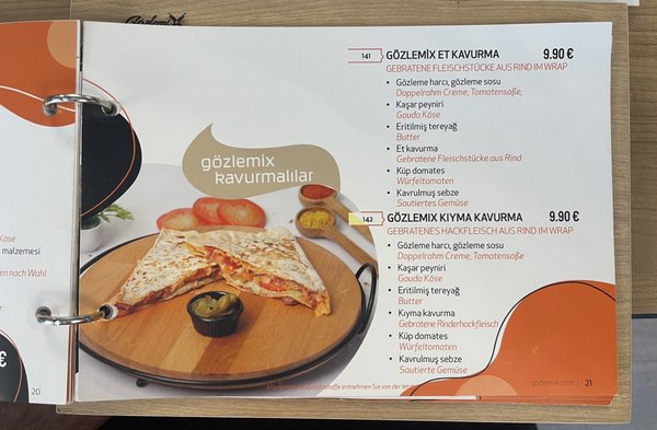 Menu photo 4 Gozlemix Nuremberg, BY