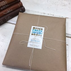 Otter Creek Used Books - A sold book ready to be mailed out.
