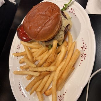 Fiolina - Grilled Burger* with fries - Bars Near Me - Dulles, Virginia Fiolina - Grilled Burger* with fries - Bars Near Me - Dulles, Virginia