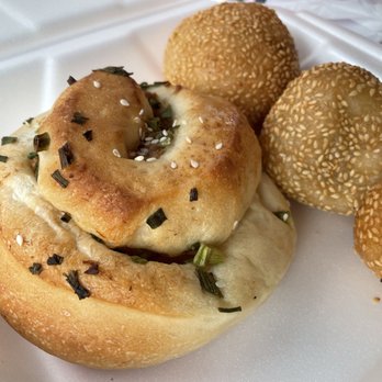 Bakery Delights - Onion bun and sesame balls - Bakeries Near Me - Fresno, California