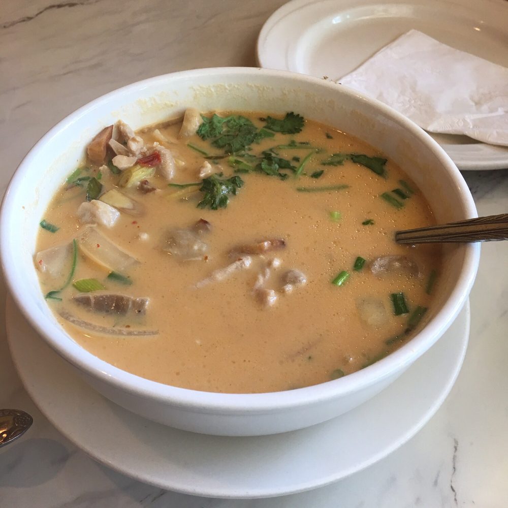 Siam Square - Tom kha soup with chicken- would definitely order again - Thai Near Me - Honolulu, Hawaii