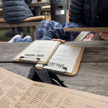 Peter Rabbit - Menus on clip boards - Cafes Near Me - Adelaide, SA