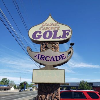 Magic Carpet Golf - Front sign - Mini Golf Near Me - Reno, Nevada