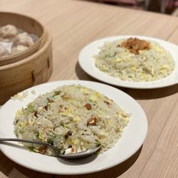 Din Tai Fung - Salted fish fried rice + garlic fried rice