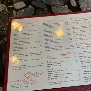 Ladyfish - Menu - Seafood Near Me - Portland, Maine