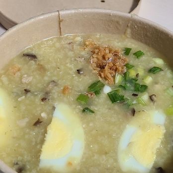 Red Ribbon Bakeshop - THIS CHEATING! they only give you half a cup of Arroz Caldo! Cheap! Scam! - Bakeries Near Me - Daly City, California Red Ribbon Bakeshop - THIS CHEATING! they only give you half a cup of Arroz Caldo! Cheap! Scam! - Bakeries Near Me - Daly City, California
