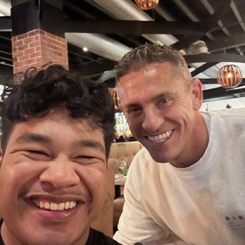 Barbusa - Me and my favorite waiter, Shad - Italian Near Me - San Diego, California