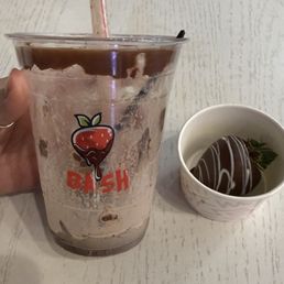Ferrero Rocher Shake with Chocolate Hardshell, so good we devoured it before we could take a picture Ferrero Rocher Shake with Chocolate Hardshell, so good we devoured it before we could take a picture