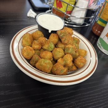 Mom’s House - Fried okra starter. - Waffles Near Me - Bakersfield, California