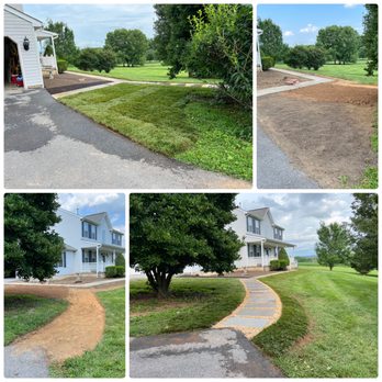 Teo's Landscaping - Installment of Sod and walkway. - Landscaping Near Me
