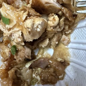 Pine Tree Cafe - Chicken with no teriyaki flavor. - Breakfast & Brunch Near Me - Kailua-Kona, Hawaii