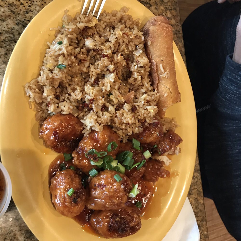 a plate of food with rice and meat a plate of food with rice and meat