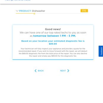 Sears Appliance Repair - Read the last few lines - "we will deduct the $89 diagnostic fee" - but they refuse. - Appliances & Repair Near Me Sears Appliance Repair - Read the last few lines - "we will deduct the $89 diagnostic fee" - but they refuse. - Appliances & Repair Near Me