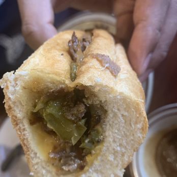 Stack Pancake & Steak House - Cross section of Philly cheesesteak- very good! - Diners Near Me - North Arlington, New Jersey